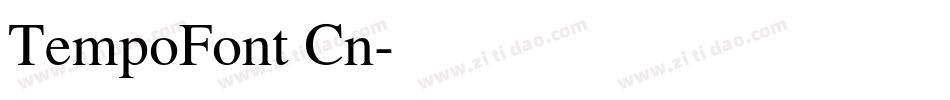 TempoFont Cn字体转换